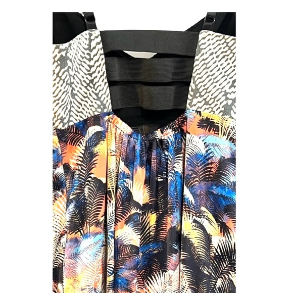 RACHEL ROY Keyhole back with Palm Trees and Sunsets Print Slip Cocktail Dress 6 - Picture 11 of 17